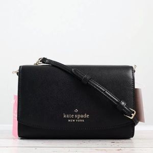 Kate Spade Flap Crossbody in Black